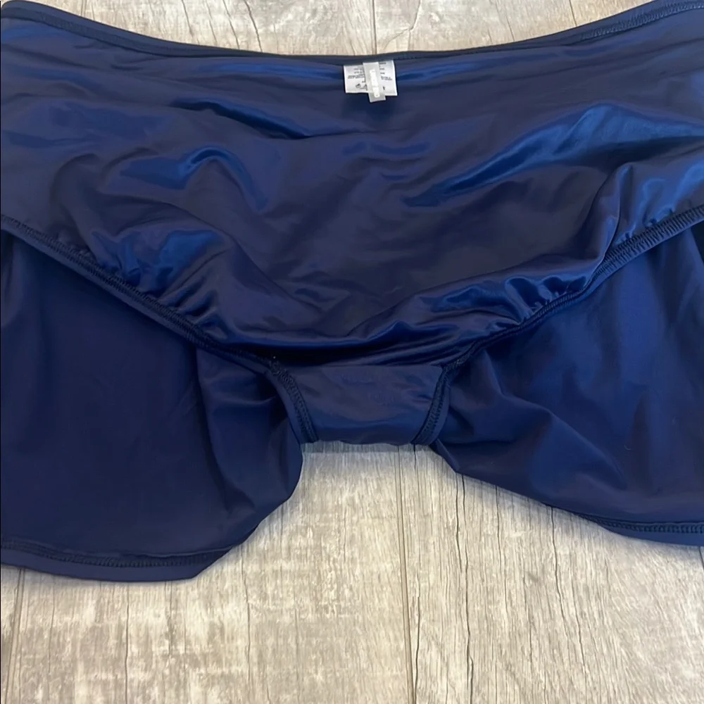 Lands' End Women's Plus Size Tummy Control Swim Skirt Size 18W‎